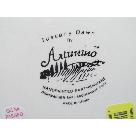 Artimino Tuscany Dawn Handpainted Earthenware 11 3/4" Dinner Plate - Picture 11 of 12